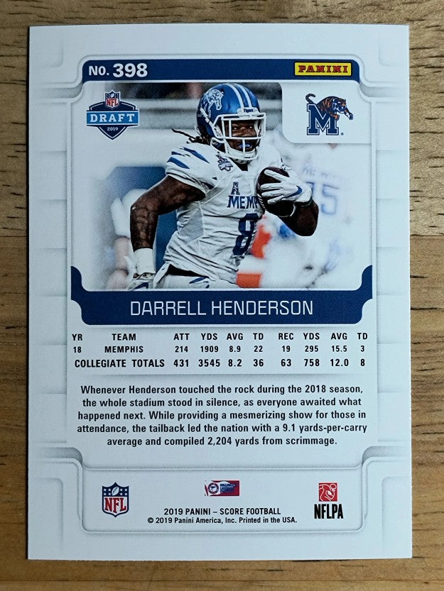 2019 Score #398 Darrell Henderson RC