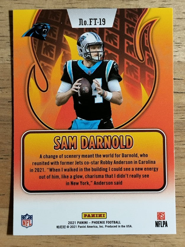 2021 Panini Phoenix Flame Throwers #19 Sam Darnold