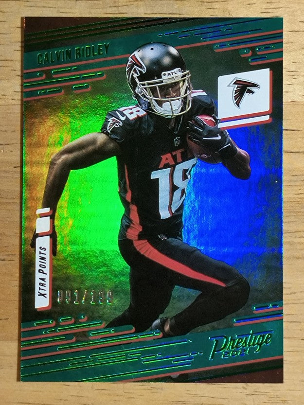 2021 Prestige Xtra Points Green #33 Calvin Ridley