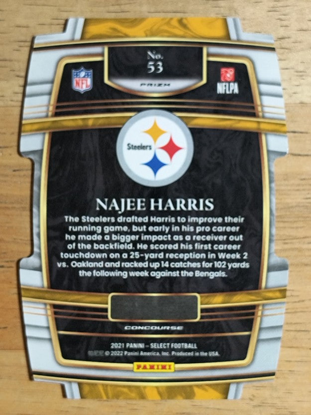 2021 Select Prizm Silver Die Cut #53 Najee Harris