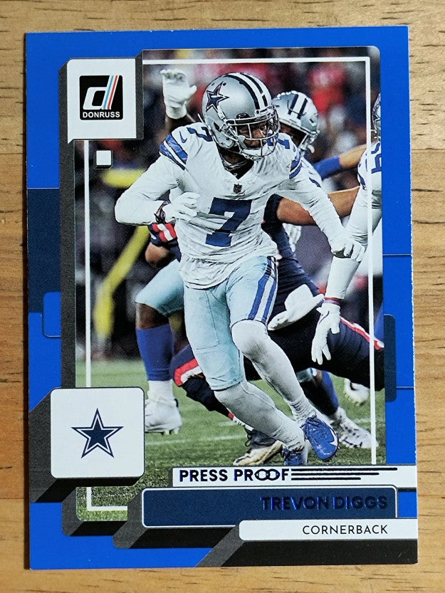 2022 Donruss Press Proof Blue #158 Trevon Diggs