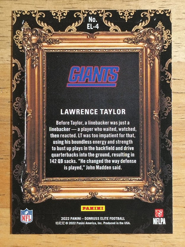 2022 Elite Elitist #4 Lawrence Taylor