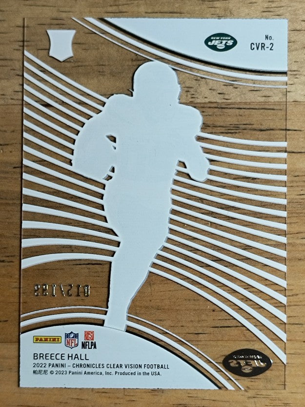 2022 Panini Chronicles Clear Vision Rookies Red #2 Breece Hall