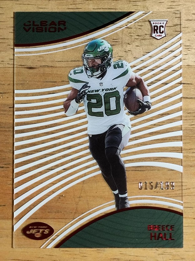 2022 Panini Chronicles Clear Vision Rookies Red #2 Breece Hall
