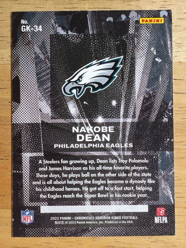 2022 Panini Chronicles Gridiron Kings Red #34 Nakobe Dean