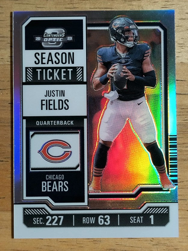 2023 Panini Contenders Optic Silver #9 Justin Fields
