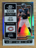 2023 Panini Contenders Optic Silver #9 Justin Fields