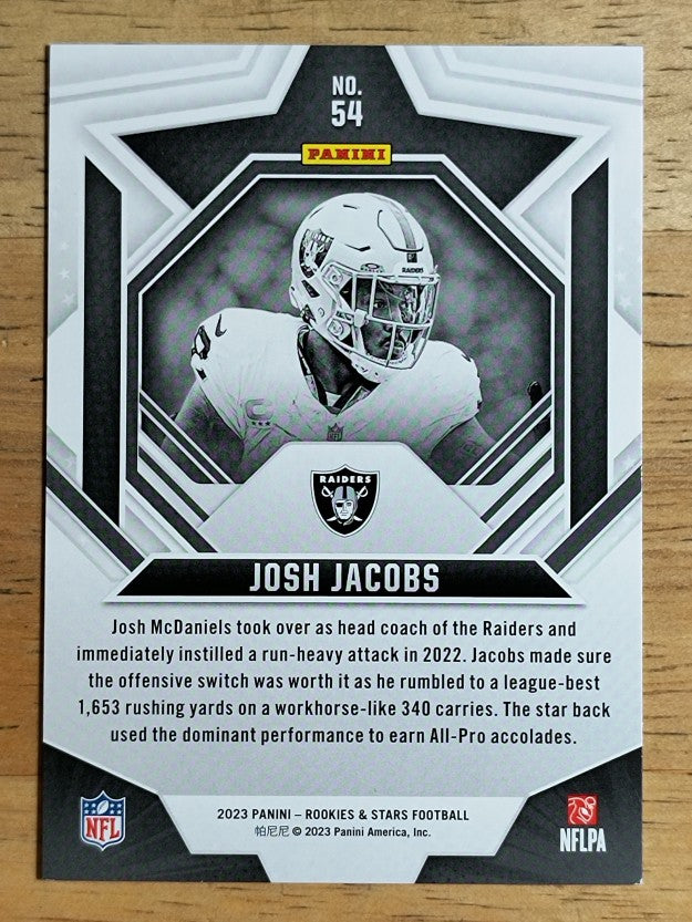 2023 Rookies and Stars Purple #54 Josh Jacobs
