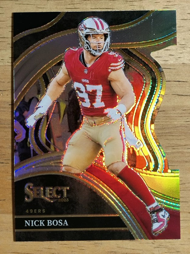 2023 Select Prizm Black and Gold Die Cut #230 Nick Bosa