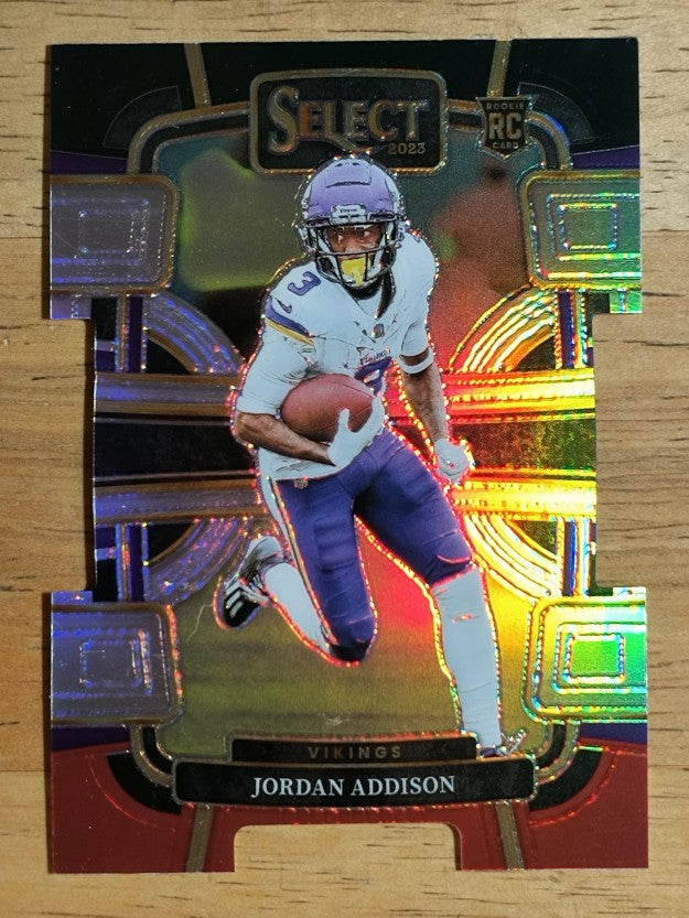 2023 Select Prizm Black and Red Die Cut #66 Jordan Addison (EXMT)
