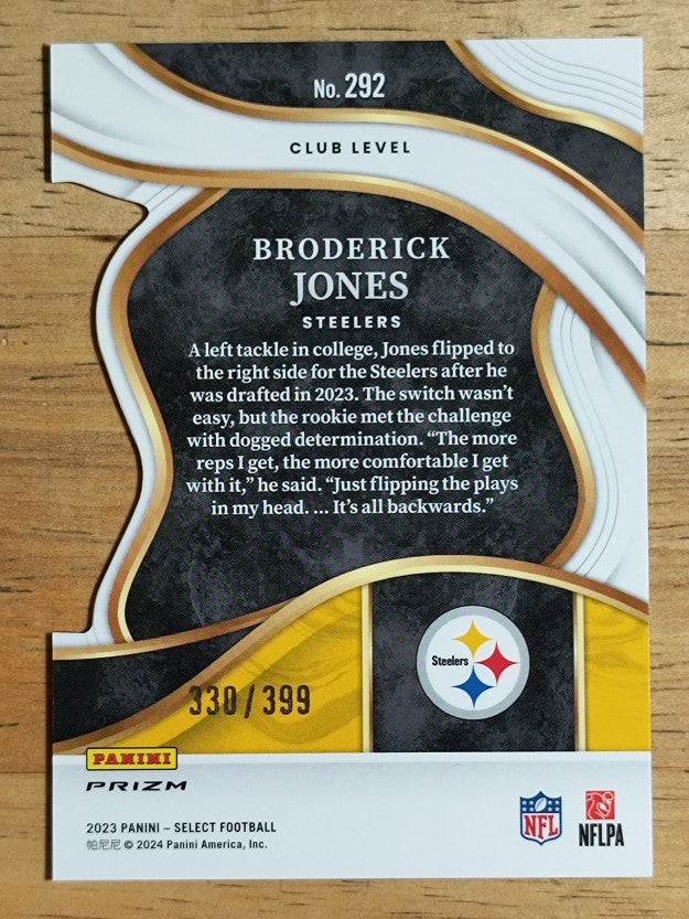 2023 Select Prizm Orange Die Cut #292 Broderick Jones (NM)