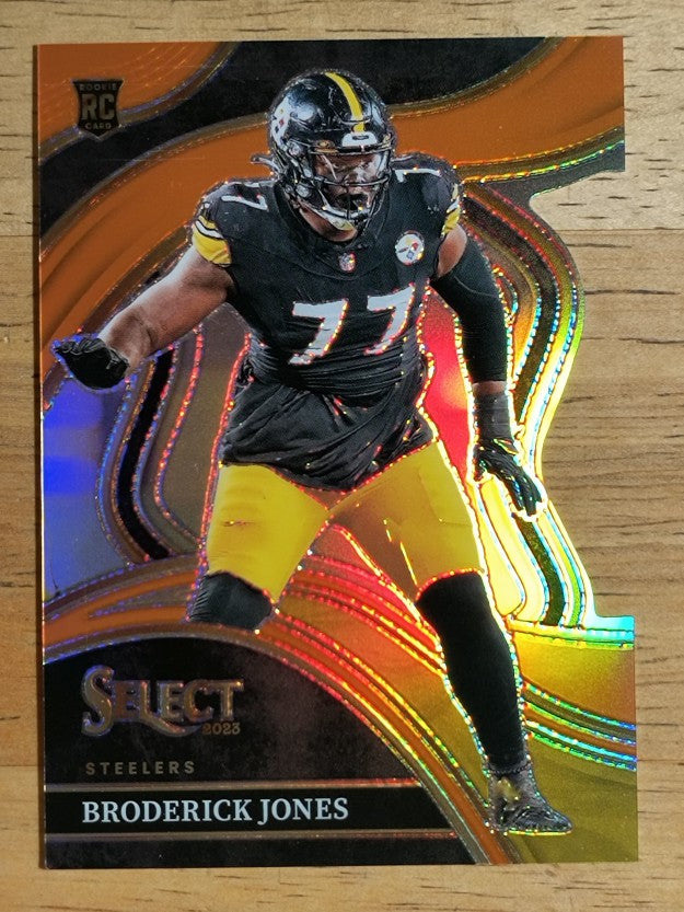 2023 Select Prizm Orange Die Cut #292 Broderick Jones (NM)