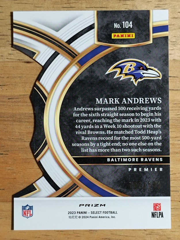 2023 Select Prizm White Die Cut #104 Mark Andrews