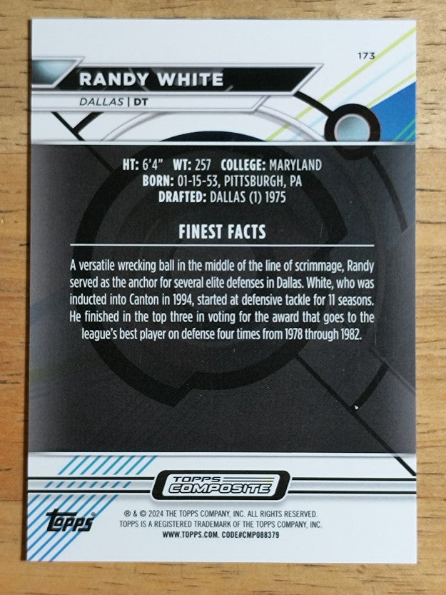 2023 Topps Composite Finest Blue Refractors #173 Randy White