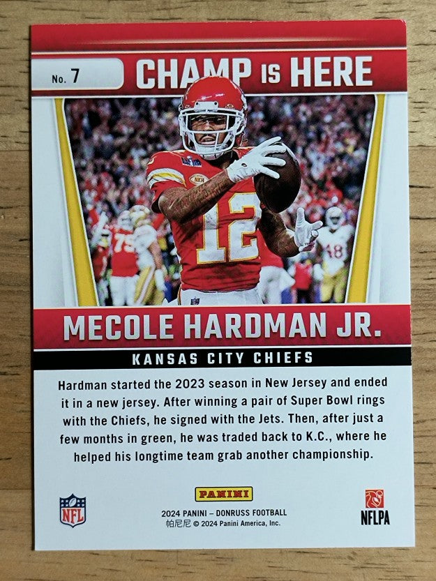 2024 Donruss Champ is Here #7 Mecole Hardman Jr.