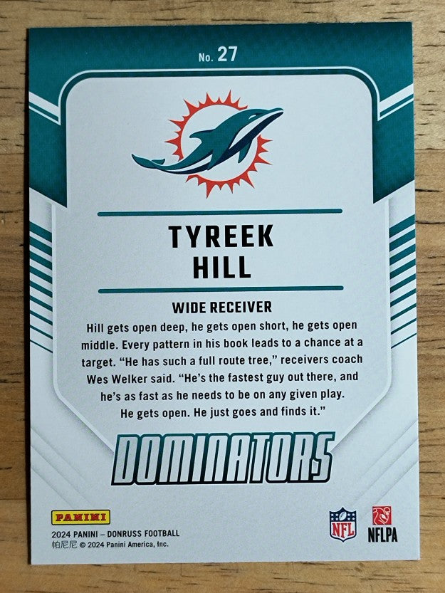 2024 Donruss Dominators #27 Tyreek Hill