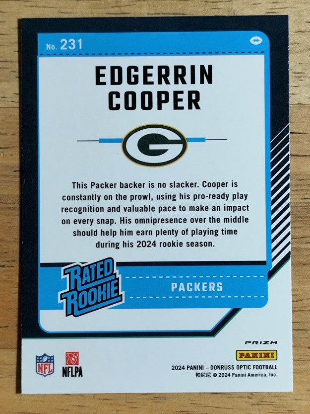 2024 Donruss Optic Holo #231 Edgerrin Cooper RR