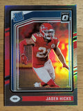 2024 Donruss Optic Holo #237 Jaden Hicks RR