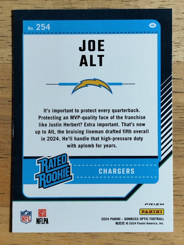 2024 Donruss Optic Holo #254 Joe Alt RR