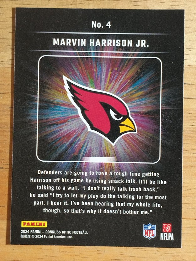 2024 Donruss Optic Light it Up #4 Marvin Harrison Jr.