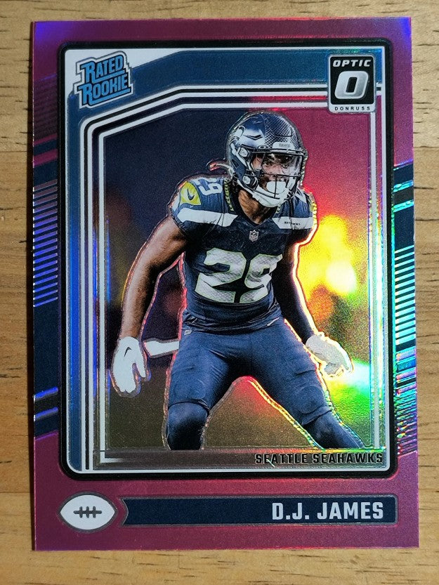 2024 Donruss Optic Pink #222 D.J. James RR