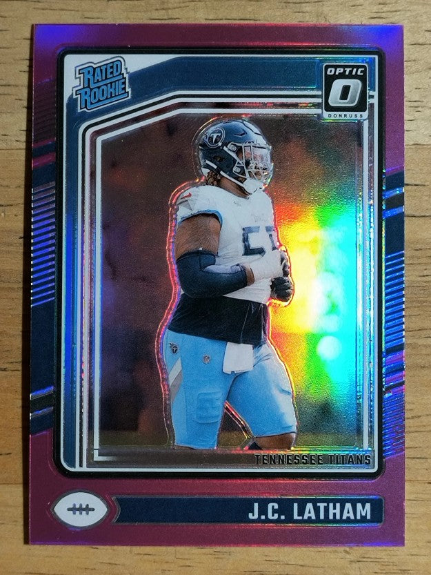 2024 Donruss Optic Pink #234 JC Latham RR