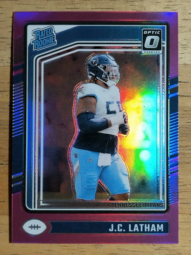 2024 Donruss Optic Pink #234 JC Latham RR