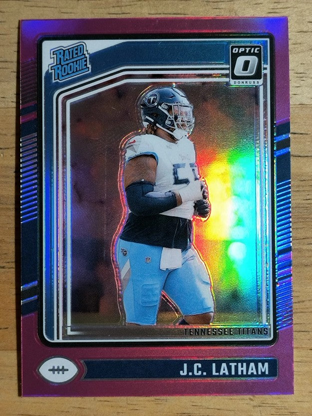 2024 Donruss Optic Pink #234 JC Latham RR