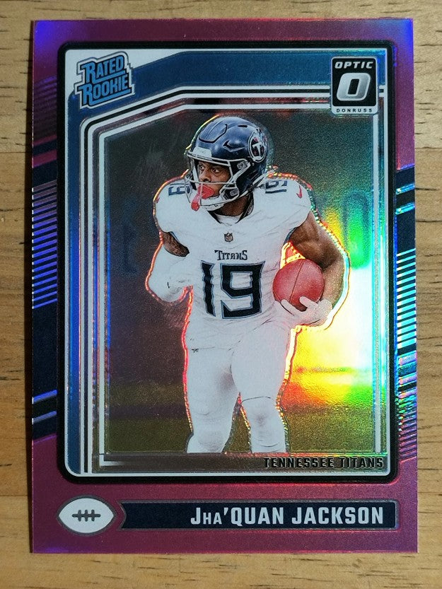 2024 Donruss Optic Pink #253 Jha'Quan Jackson RR