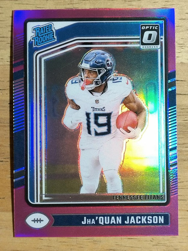 2024 Donruss Optic Pink #253 Jha'Quan Jackson RR