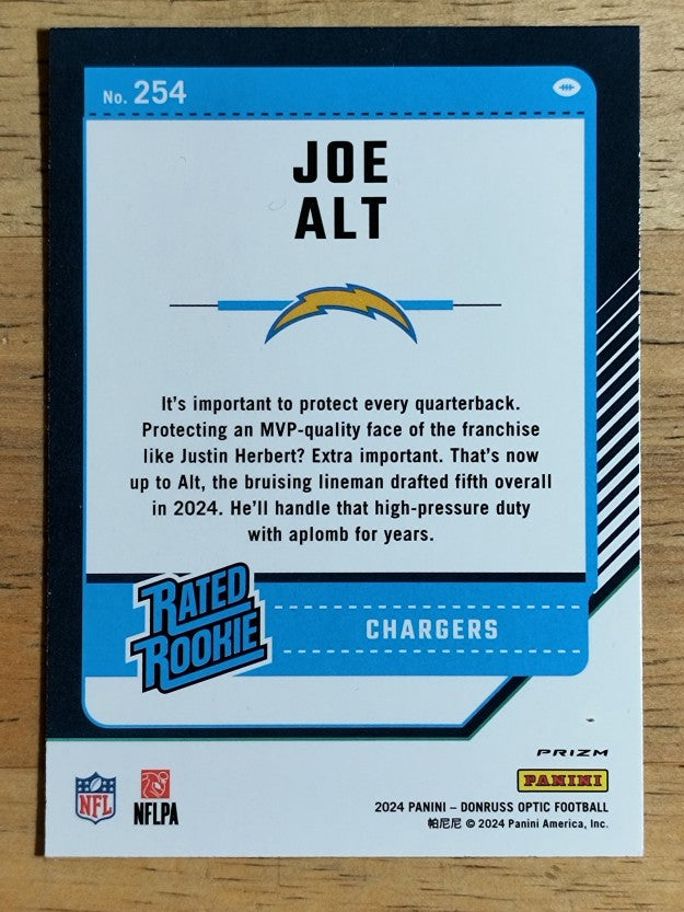 2024 Donruss Optic Pink #254 Joe Alt RR
