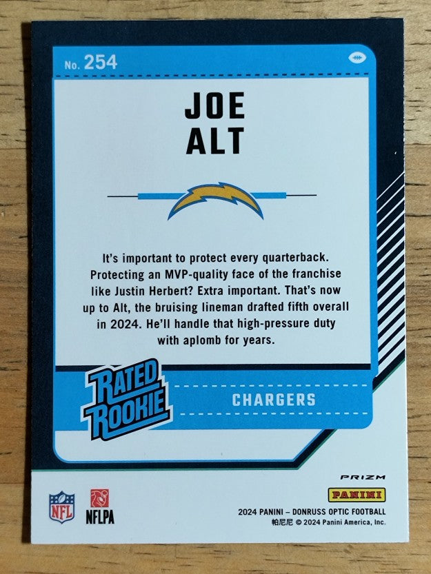 2024 Donruss Optic Pink #254 Joe Alt RR
