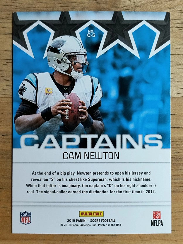 2019 Score Captains #5 Cam Newton