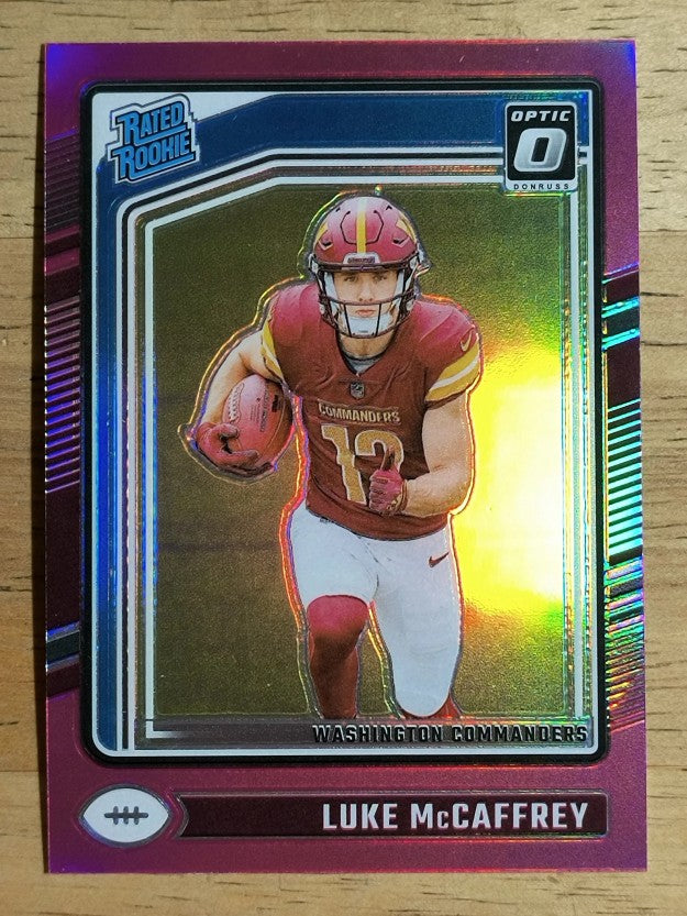 2024 Donruss Optic Pink #268 Luke McCaffrey RR