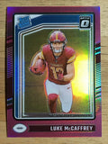2024 Donruss Optic Pink #268 Luke McCaffrey RR