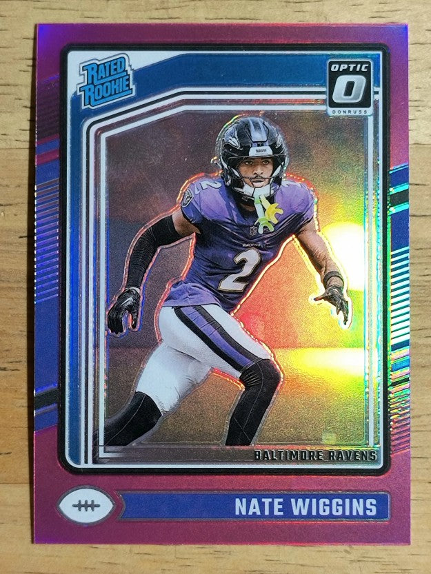2024 Donruss Optic Pink #281 Nate Wiggins RR