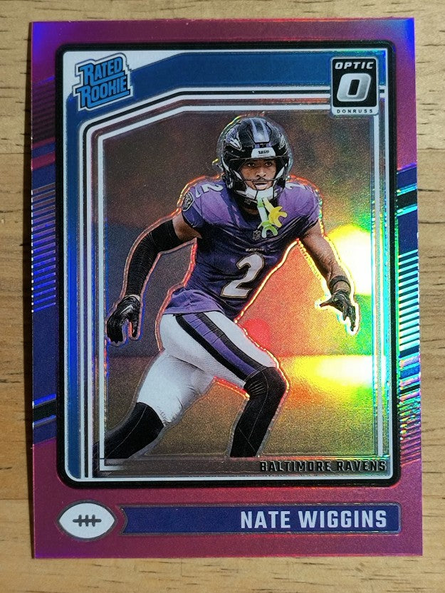 2024 Donruss Optic Pink #281 Nate Wiggins RR