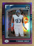 2024 Donruss Optic Pink #295 T'Vondre Sweat RR