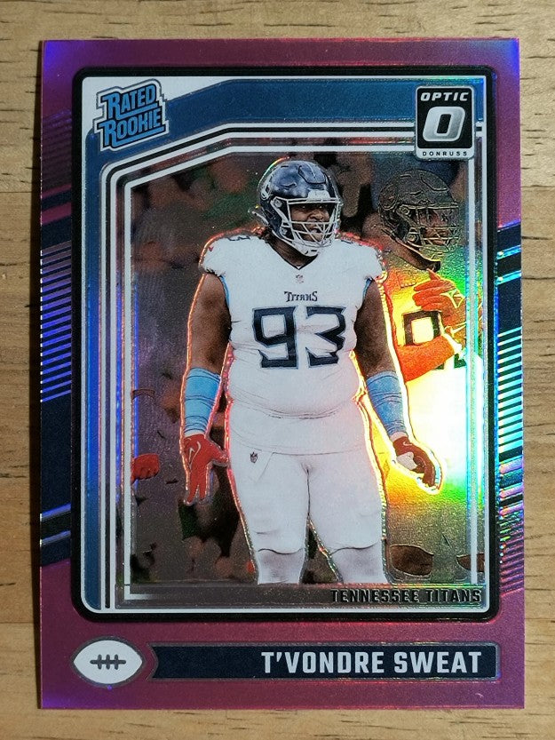 2024 Donruss Optic Pink #295 T'Vondre Sweat RR