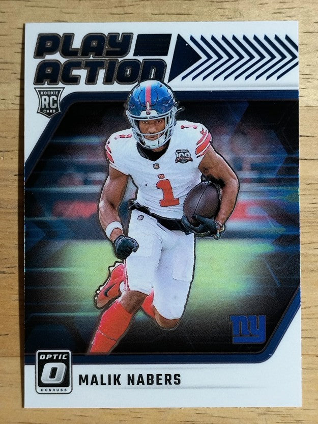 2024 Donruss Optic Play Action #8 Malik Nabers