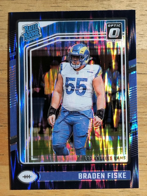 2024 Donruss Optic Purple Shock #210 Braden Fiske RR