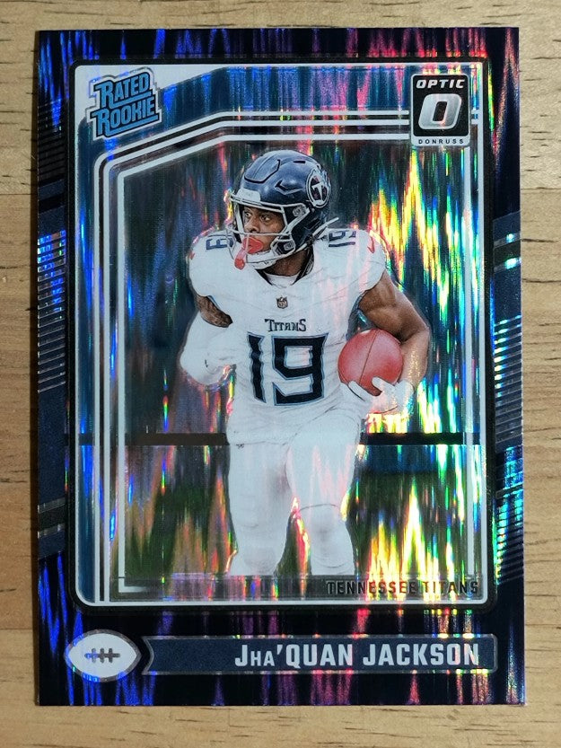 2024 Donruss Optic Purple Shock #253 Jha'Quan Jackson RR