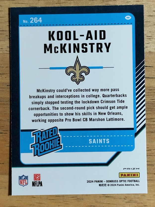 2024 Donruss Optic Purple Shock #264 Kool-Aid McKinstry RR