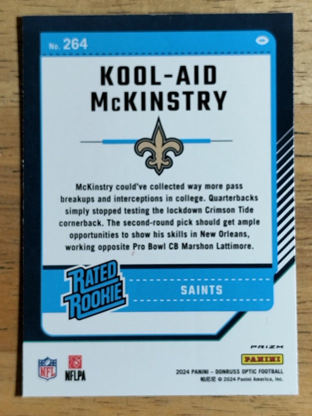 2024 Donruss Optic Purple Shock #264 Kool-Aid McKinstry RR (EX)