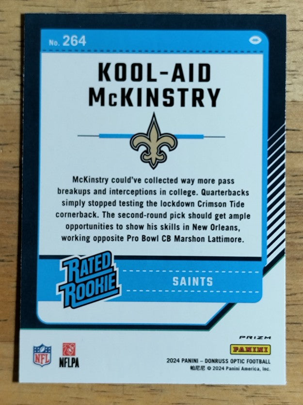 2024 Donruss Optic Purple Shock #264 Kool-Aid McKinstry RR (EXMT)