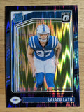 2024 Donruss Optic Purple Shock #267 Laiatu Latu RR