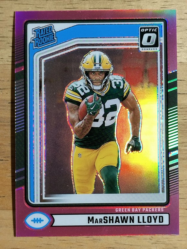 2024 Donruss Optic Rated Rookies Preview Pink #374 MarShawn Lloyd