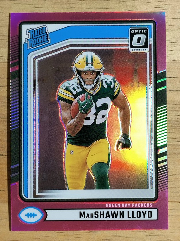 2024 Donruss Optic Rated Rookies Preview Pink #374 MarShawn Lloyd