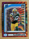 2024 Donruss Optic Rated Rookies Preview Red Wave #374 MarShawn Lloyd
