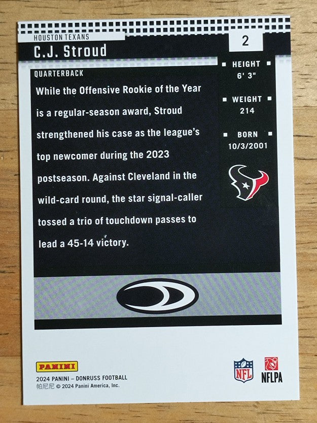 2024 Donruss Retro '04 #2 CJ Stroud